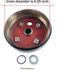 Rear Brake Drum Wheel Hub For EZGO Gas Golf Cart 4 Cycle 91 Up RXV Large Hole 30 Teeth Fine Splined Die Cast Brake Drum With 4 Bolt Pattern