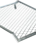 Deluxe Five Gallon Grid For Paint Buckets Gray Pro Grade Acme Deluxe Insert with galvanized finish, angled view