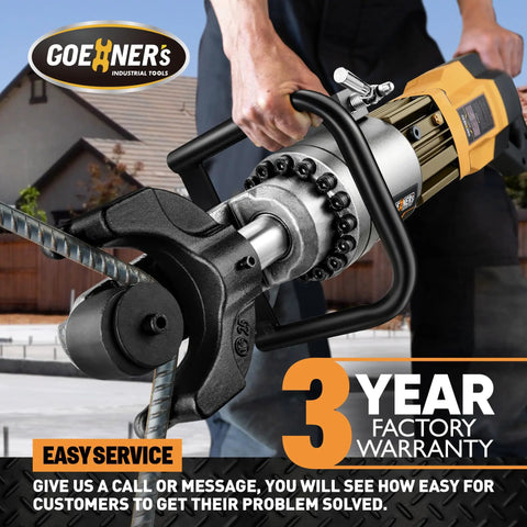 2026 Upgraded Portable Electric Rebar Bender Featuring Advanced Pure Copper Brushless Motor for bending steel rebar up to 25mm.