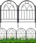 Sturdy Rustproof Garden Fence Panels 11ft Long By 21in High 10 Pack No Dig Metal Fence For Yard Dog Barrier Pet Safe Outdoor
