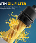Upgraded Aluminum Engine Oil Filter Housing With Oil Cooler For 2011-2016 Chrysler 200 300 Dodge Charger oil filter close-up