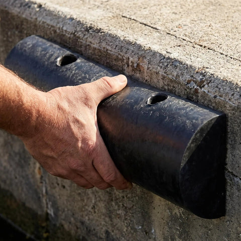 Installing Semi Circular Rubber Dock Rub Rail For Outer Wheel Docks And Port Docks Built Tough Black Marine Grade Protection