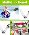 16 Pieces Canopy Push Button Clips Stainless Steel V Shaped Tent Pole Clips 8 Mm Spring Button Locks in use for camping and outdoor gear