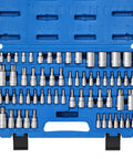 Torx Bit Socket Set 60-Piece with External Torx Sockets and S2 Steel Bits CR-V Construction E4 to E24 T6 to T70 TT6 to TT70 TP8 to TP60