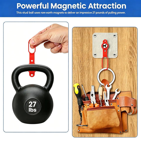 Heavy Duty Magnetic Stud Finder 8 Piece Set Real Deal Drywall Scanner With Rock Solid 27 Pound Pull Power Straight Shooter Tool For Hanging Decor Without Wasting Cash On Batteries