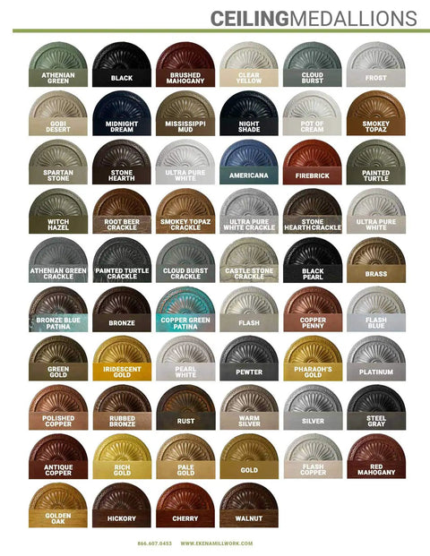 Color options for Shakur Brass Ceiling Medallion, 24 Inch Diameter, 3 Inch Projection, Fits Canopies Up To 5 Inches