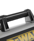 Close-up of the handle of the Heavy Duty Forced Air Propane Heater 90000 BTU With Quiet Burner Technology.