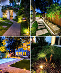 Low Voltage Landscape Well Lights 3W 12V 24V In Ground LED Lights illuminating garden pathways and driveways at night