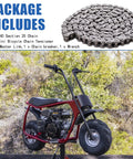 Beefed Up 35 Chain 140 Links Mini Bike Chain Tensioner For Go Karts And Mini Bikes Compatible With 79Cc Through 212Cc Engines