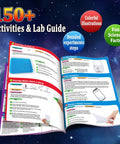 150 Experiments Science Kit For Kids Hands On Chemistry And Physics Lab Set With Volcano Eruptions, open activity guide