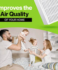 Six Premium HEPA Filter Set For HPA300 Air Purifier Replacement Filters With Eight Activated Carbon Prefilters Fits Honeywell HPA300 Series HRF R1 R2 R3 Replacements Easy Swap And Delivers Boss Level Fresh Clean Air Every Day product display with family enjoying improved air quality