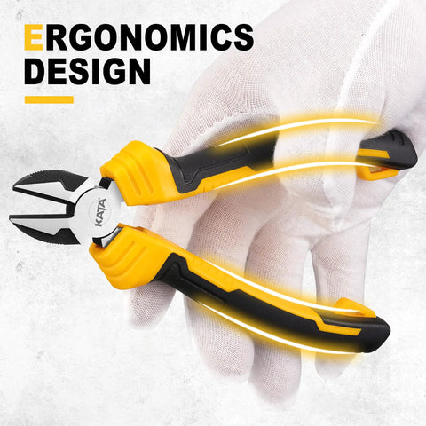 Heavy Duty 6 Inch Diagonal Wire Cutters With Comfort Grip Flush Cut Metal Clipper high carbon steel blades