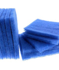 Huge Value Dryer Vent Filter Replacement 24 Pack Indoor Filter Compatible With BetterVent showing stacked blue polyester filters.
