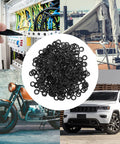500 Piece Spring Wave Washer Kit Compression Metal Washers For Screws And Bolts Assorted Sizes Heavy Duty Wave Springs For Thrust Loading Durable High Precision Washers For Mechanical Assemblies, black steel washers for bike, car, and marine use