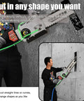 Heavy Duty Concrete Wall Saw That Tears Through Rough Walls And Carves Clean Grooves Up To Forty Eight Centimeters Deep With Zero Sweat And Minimal Dust Output, user cutting concrete diagonally.