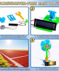 Bulk Solar Powered STEM Kits Eight Pack Of Solar Powered Fans For Kids Science Projects Ages Eight To Thirteen assembly guide