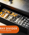 Epic 69 Piece Tool Drawer Organizer Set In Five Sizes For Desk Drawer Rolling Tool Chest And Tray Storage Black Keeps Your Gear Sorted