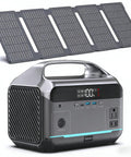Your Go To Portable Power Station With 60W Solar Panel Included 288Wh LiFePO4 Battery 350W Continuous 600W Peak 7 Port Design Fast Charge
