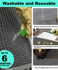 20X25X1 Reusable Washable Air Filter With Electrostatic MERV 8 For HVAC And Furnace Systems, cleaning process shown
