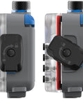 Side view of Compact Underwater Smartphone Housing for Diving Up To 100 Feet With Leak Alarms And Easy Camera Controls Waterproof