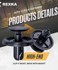 20 Pack Push In Engine Splash Shield Fender Liner Trunk Lid Trim Retainer Clips 90467-07201 product detail image