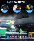 Mini Dual Blade Car Fuse Kit 45 Piece Automotive Blade Fuse Set With Nine Ratings 2A 3A 5A 7.5A 10A 15A 20A 25A 30A in use