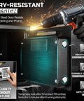 Drop Slot Money Safe Box With Digital Keypad Lock showing pry-resistant design with heavy-duty bolts and anti-theft features