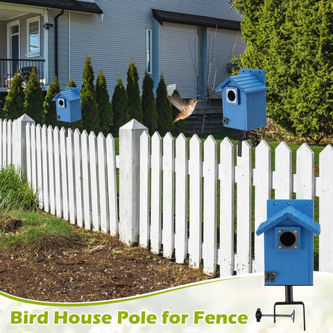 4 Pack Bird House Mounts For Fence And Deck All In One Kit, No Fuss Easy Install Adjustable Heavy Duty Clamp On Shelf Brackets With Screws, Bird Feeder Brackets For Garden Backyard Patio Tree Outdoor Decor