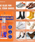 Heavy Duty Shoe Glue Kit 29.5 Milliliters Each 2 Pack Clear Adhesive For Sneakers Boots Leather Rubber And Canvas Waterproof Flexible Repairs For Soles Heels Patches And More Dries In 24 Hours