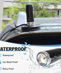 Dual Band GMRS NMO Mount Antenna For VHF 136-174 MHz And UHF 400-470 MHz on car roof with water, waterproof design