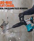 SDS Max Chisel Set Three Piece Beast Built For Heavy Duty Masonry Tile Removal With Point Flat And Scaling Chisels Fits All SDS Max