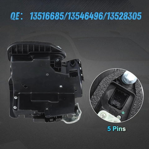 Front Right Passenger Side Door Lock Actuator Assembly Fits Chevy Silverado 1500 And Gmc Sierra 1500 2014 To 2021 with 5 pins.
