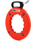 Heavy Duty Fish Tape Wire Puller 200 Ft No Fuss With Double Loop Tip For Easy Cable Pulling In Walls And Electrical Conduits