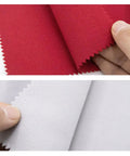 2 Pack 88 Key Piano Keyboard Dust Covers Red And Gray Velvet Anti Dust Cloths held by hand showing texture and edges