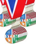 20 Pack 2 Inch Science Education Medals With Neck Ribbons Bulk Academic Award Prizes For School Classroom Competitions Winners Gift Kit Perfect For Science Fairs Classroom Prizes Assemblies And Events