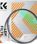 67mm MCUV Lens Protection Filter For Cameras with box and cleaning cloth, ultra slim UV filter, 18 multi-coated glass.
