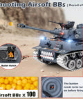 1 18 Scale Alloy German Tiger I RC Tank With Smoke Lights And Realistic Dope Sounds 2 4 GHz Remote Control Military Toy shooting BBs