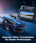 V11PRO RC2 Drone With 8K Camera And 3 Axis Gimbal Remote With Screen showcasing controller with touchscreen