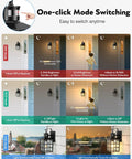 Black Motion Sensor Outdoor Porch Light With Dusk To Dawn Modern Wall Mount Sconce Waterproof for garage and front door