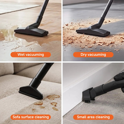 Heavy Duty 4 Gallon Wet Dry Shop Vacuum With 5.5 Peak HP Blower Function for versatile wet and dry cleaning applications.