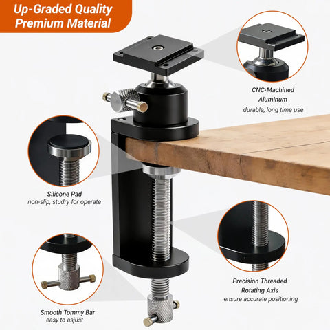 360 Degree Rotating Bench Vise Stand For Grinders And Drill Presses, CNC Machined Beefy Heavy Duty Vise Grinder Mount with 3.58 Inch Jaw Opening.
