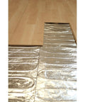 Environ Electric Radiant Floor Heating Roll under wood floor, 120V 15 sq ft cut and turn, no adhesive needed install warm floors fast.