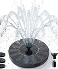 1.4W Solar Bird Bath Fountain Pump With Upgraded Panels Floating Solar Fountain For Bird Bath Ponds Garden Fish Tank And Outdoor Water Features Energy Efficient No Batteries Needed Includes 4 Fixed Rods