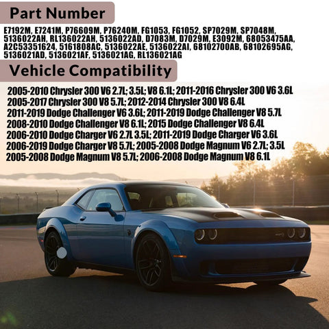 Blue Dodge Challenger compatible with Plug And Play Electric Fuel Pump Module Assembly For Chrysler 300 2005 Through 2015 Dodge Challenger 2008 Through 2015 Charger 2007 Through 2014 Magnum 2005 Through 2008 V6 V8 Engines 2.7L 3.5L 3.6L 5.7L 6.1L 6.4L Replacement
