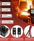 8 Pcs IR Break Beam Sensor Kit With 5mm LEDs Counting Module Through Beam Photoelectric Switch in industrial setting