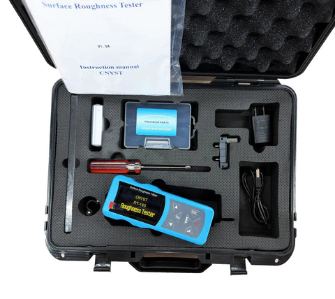 Portable Surface Roughness Tester For QA With Ra 0.005-16.000 Um And Rz 0.02-160.00 Um in carrying case with accessories