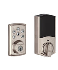 SmartCode 888 Smart Lock With Touchpad And Electronic Deadbolt Z Wave Plus SmartKey Security Remote Access Satin Nickel