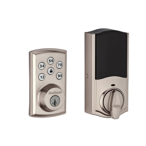 SmartCode 888 Smart Lock With Touchpad And Electronic Deadbolt Z Wave Plus SmartKey Security Remote Access Satin Nickel