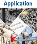 Application collage showing various uses of Beefy 10mm x 305mm Stainless Steel Linear Motion Rods in industrial settings.