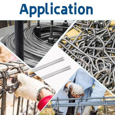 Application collage showing various uses of Beefy 10mm x 305mm Stainless Steel Linear Motion Rods in industrial settings.